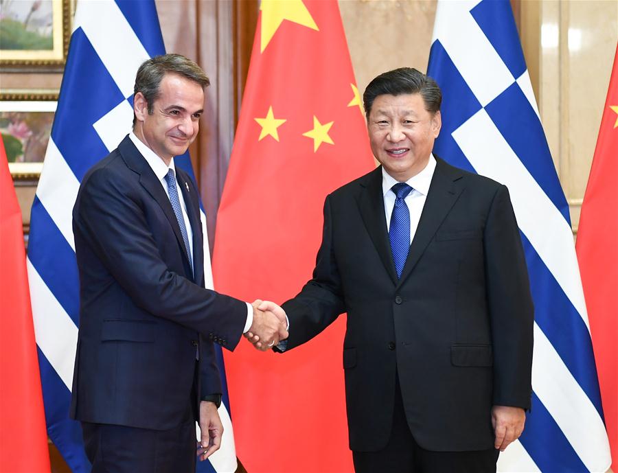 (CIIE)CHINA-SHANGHAI-XI JINPING-GREEK PM-MEETING (CN)