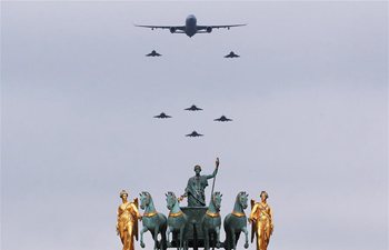 Annual Bastille Day military parade held in Paris, France