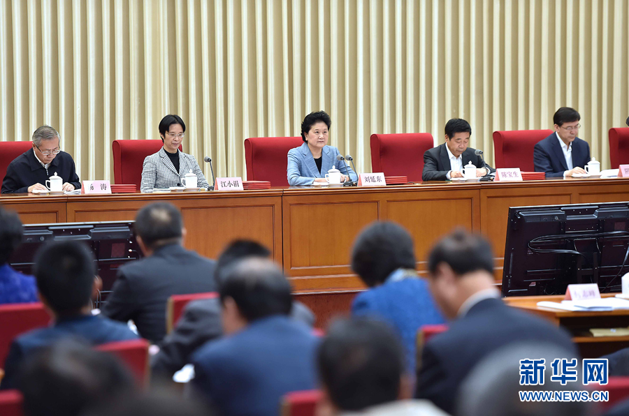 10月20日，中共中央政治局委員、國務(wù)院副總理、國務(wù)院督導(dǎo)委員會(huì)主任劉延?xùn)|在北京出席深化教育督導(dǎo)改革暨第十屆國家督學(xué)聘任工作會(huì)議并講話。新華社記者 李濤 攝