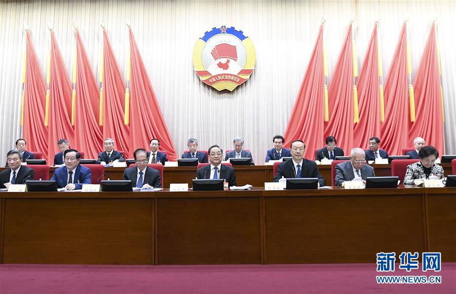 1月22日，政協(xié)第十二屆全國(guó)委員會(huì)常務(wù)委員會(huì)第二十四次會(huì)議在北京開幕。全國(guó)政協(xié)主席俞正聲出席開幕會(huì)。 新華社記者 燕雁 攝