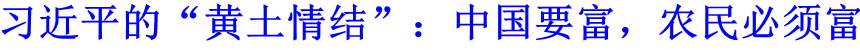 習(xí)近平的&ldquo;黃土情結(jié)&rdquo;：中國(guó)要富，農(nóng)民必須富