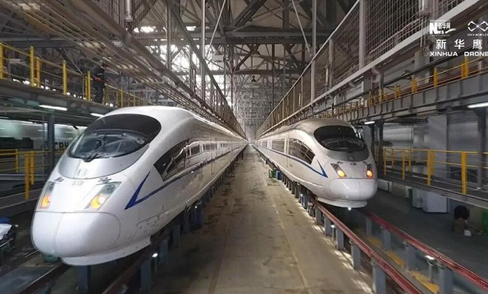 我在春運(yùn)備戰(zhàn)現(xiàn)場(chǎng) 航拍交通強(qiáng)國(guó)的&ldquo;先行者&rdquo;