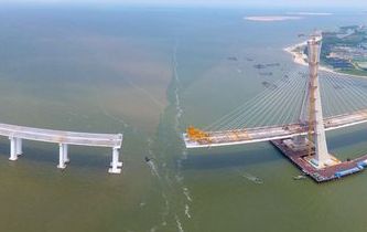 海南鋪前大橋主橋有望10月合龍 鋪前到?？趦H20分鐘