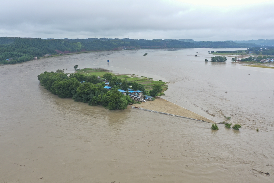 &ldquo;嘉陵江2020年第1號洪水&rdquo;在嘉陵江支流涪江形成