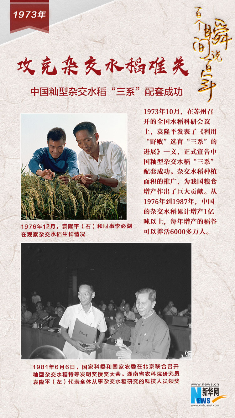 1973，攻克雜交水稻難關