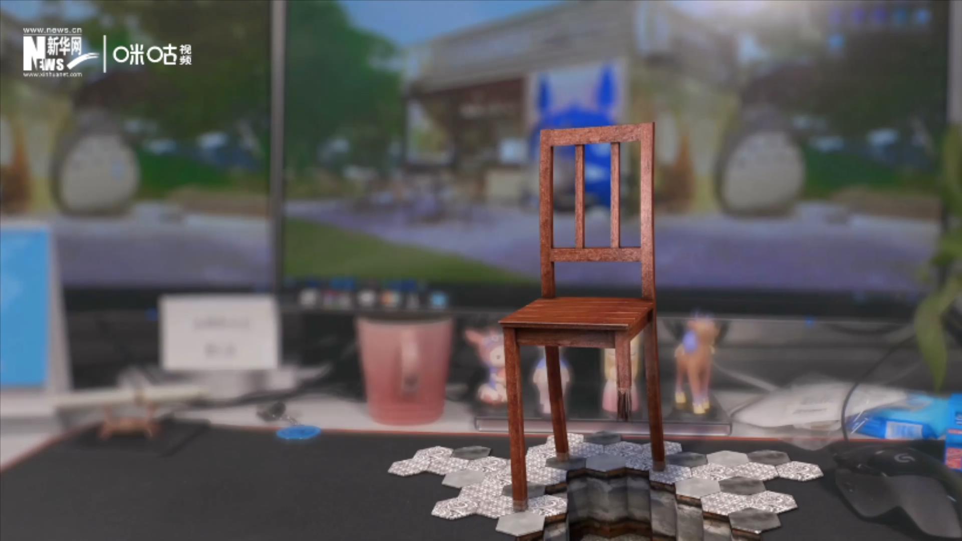 椅子重5噸，高達12米，椅背有兩層樓高