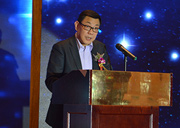 新華網(wǎng)黨組成員、副總裁汪金福致辭