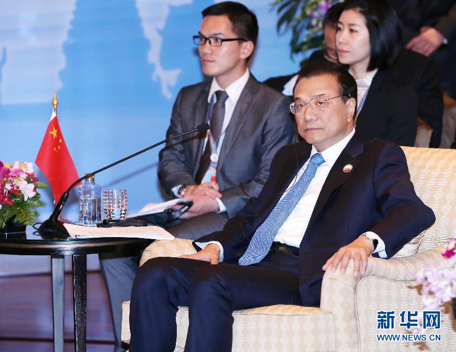 12月20日，中國國務院總理李克強在曼谷出席大湄公河次區(qū)域經(jīng)濟合作領導人第五次會議。 新華社記者 龐興雷 攝 