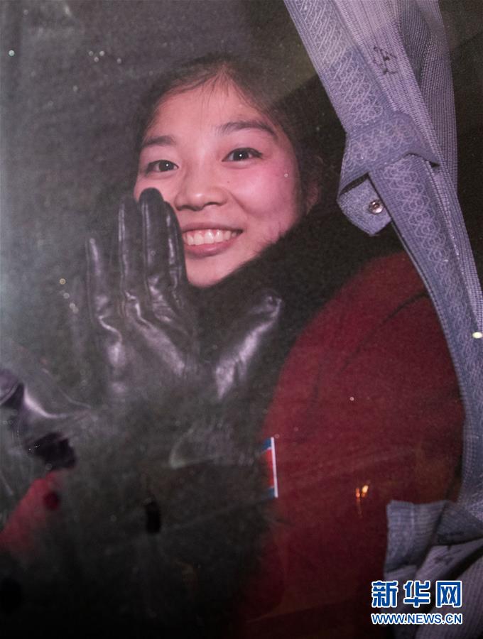 (冬奧會)(3)朝鮮冬奧體育代表團(tuán)抵達(dá)韓國