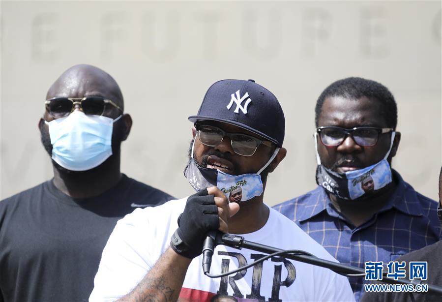（新華視界）（1）紐約民眾紀念喬治&middot;弗洛伊德