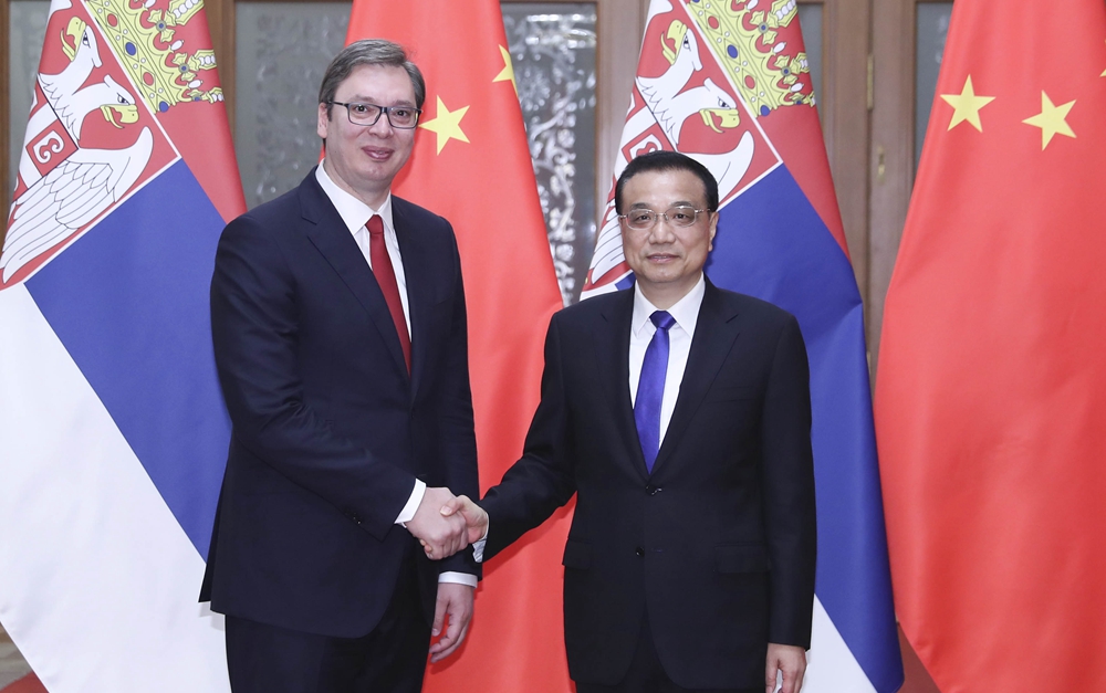 李克強(qiáng)會(huì)見塞爾維亞總理、當(dāng)選總統(tǒng)武契奇