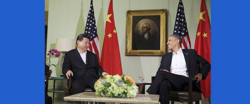 2013年6月，習近平與美國總統(tǒng)奧巴馬共同會見記者